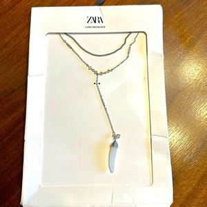 ZARA STATEMENT STONE LONG NECKLACES